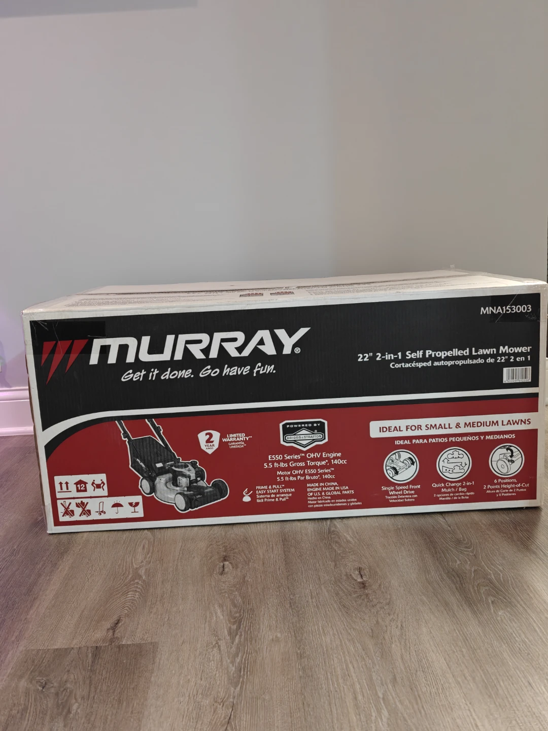Murray 22" 2-in-1 Self Propelled Lawn Mower 140cc