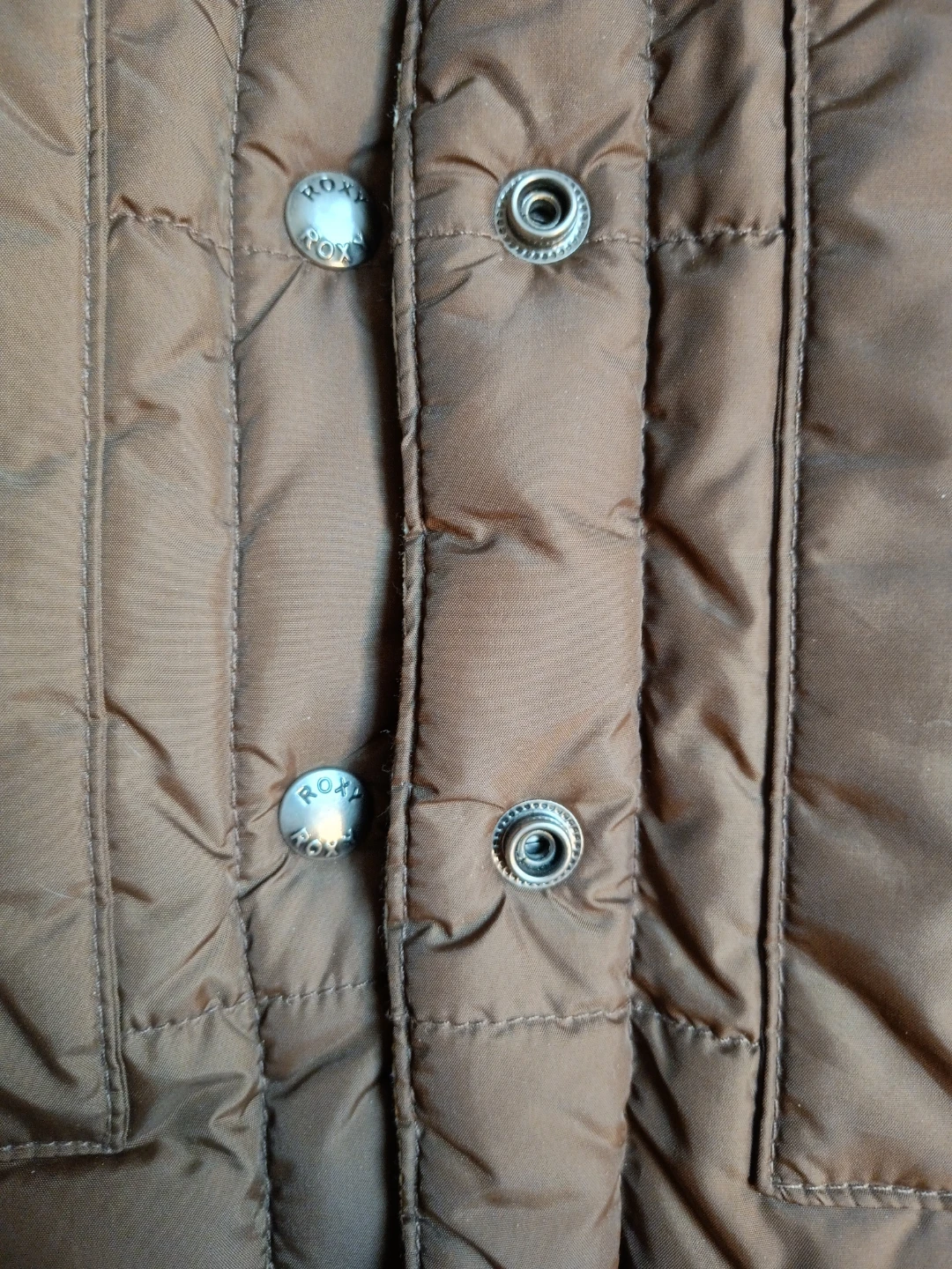 Roxy Puffer Vest Floral Western Yoke Brown - photo 2