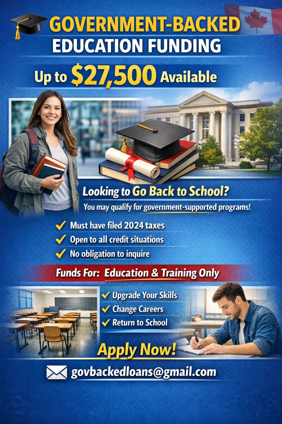 Government-Backed Education Funding Up to $27,500