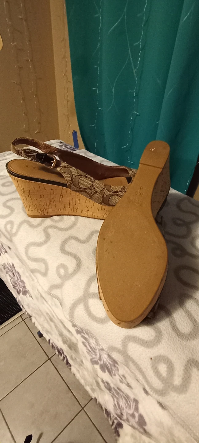 Coach Signature Canvas Wedge Sandals - photo 5