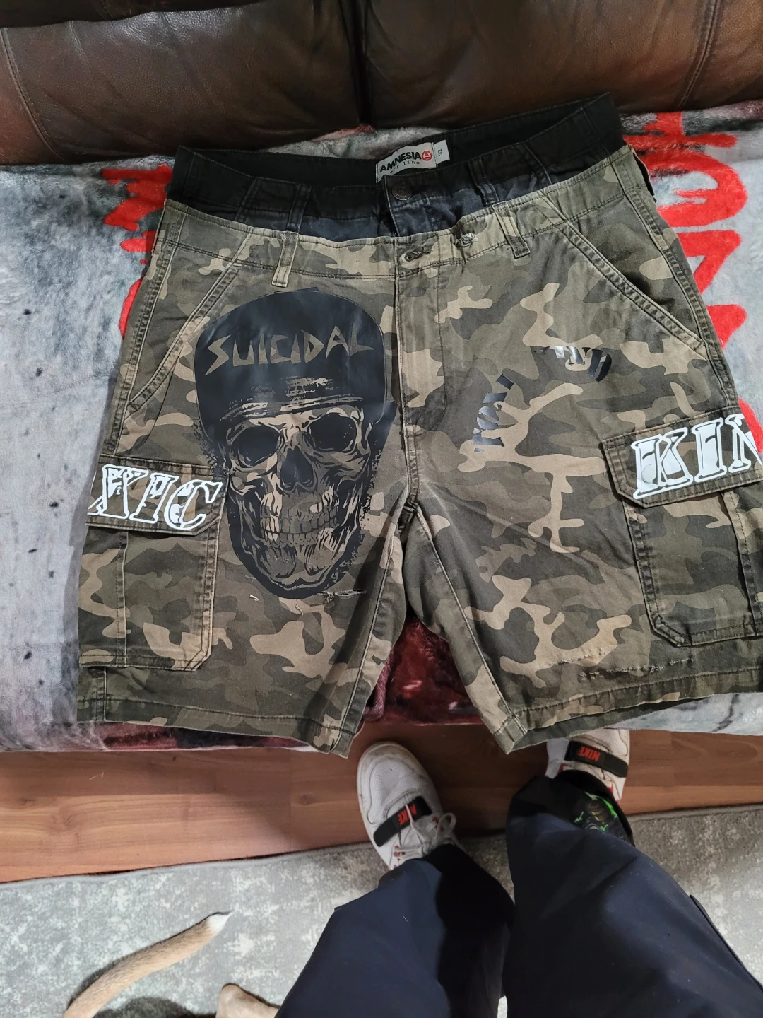 Custom Suicidal Tendencies Cargo Shorts