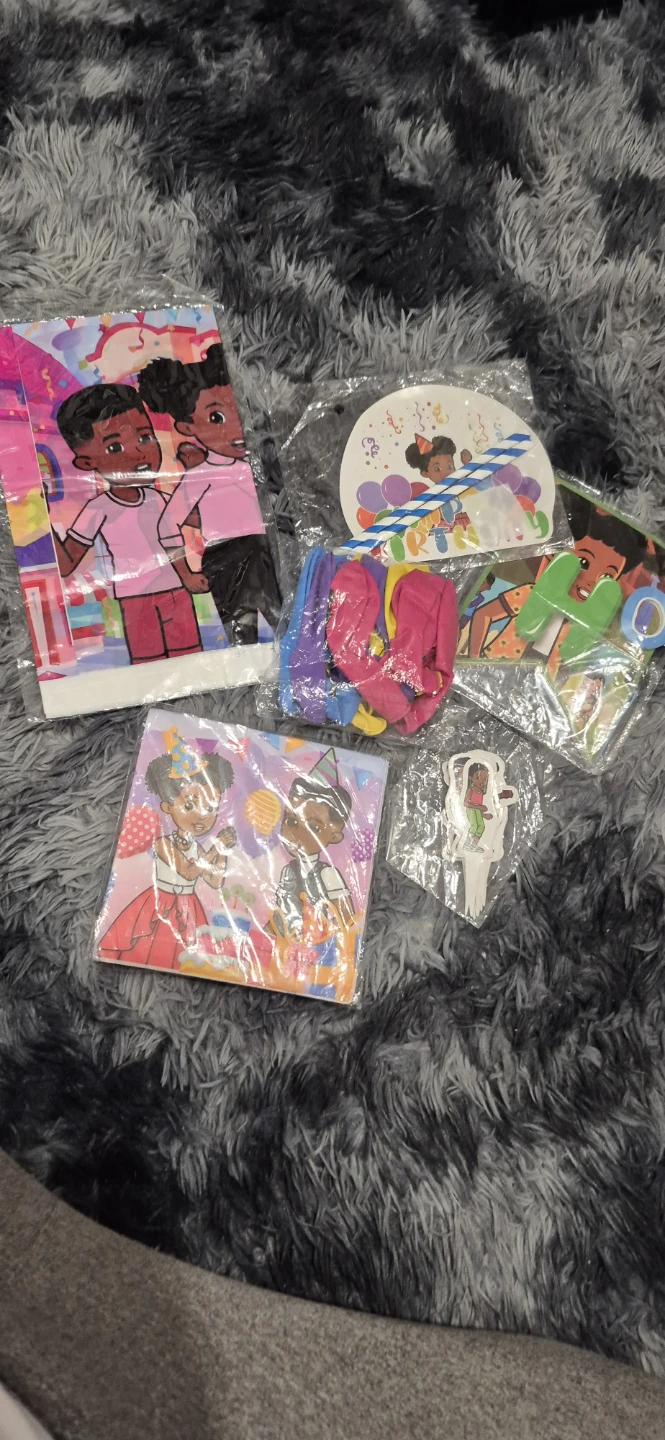 GRACE CORNER Birthday Party Supplies Set