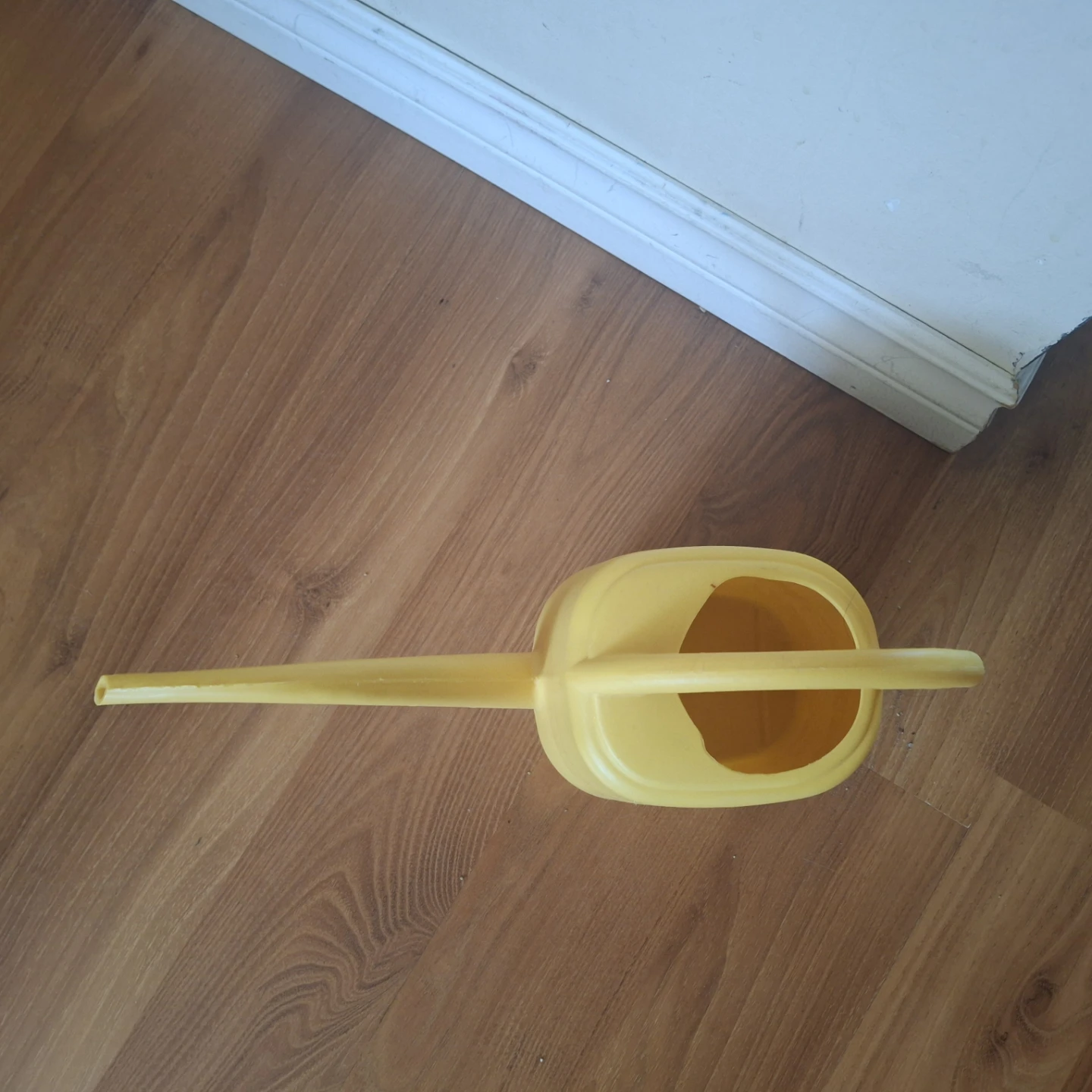 Yellow Plastic Watering Can - photo 2
