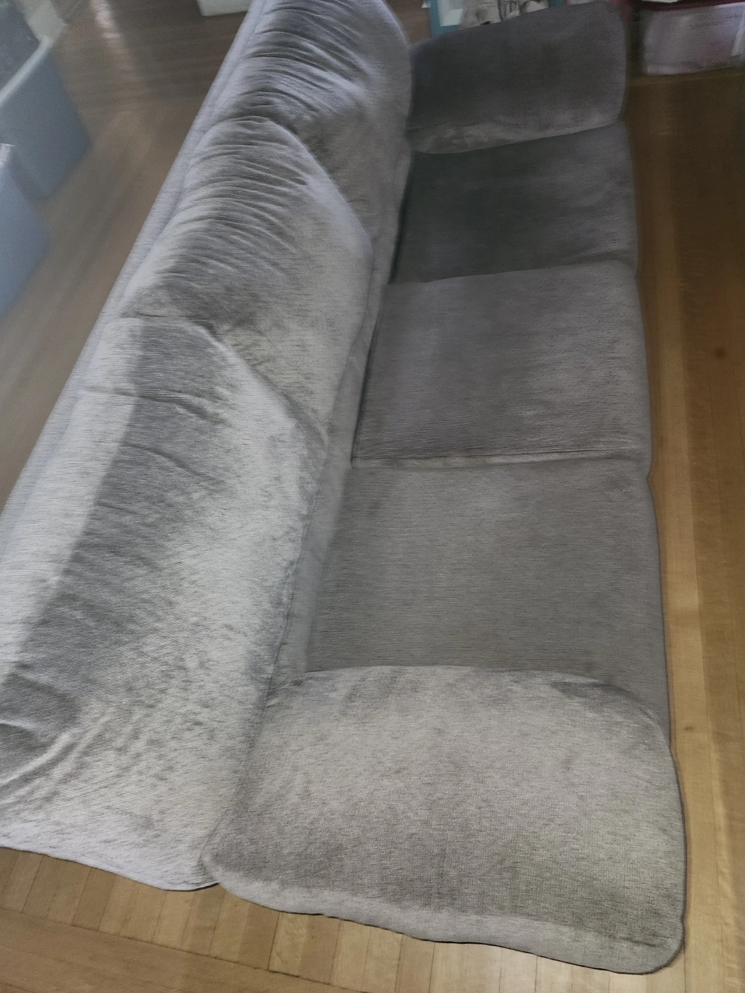 BROWN LOVESEAT AND SOFA
