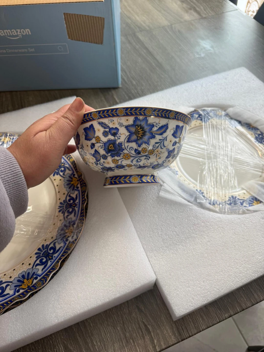 ACMLIFE GOLD plated Bone China Dinnerware Set - photo 4