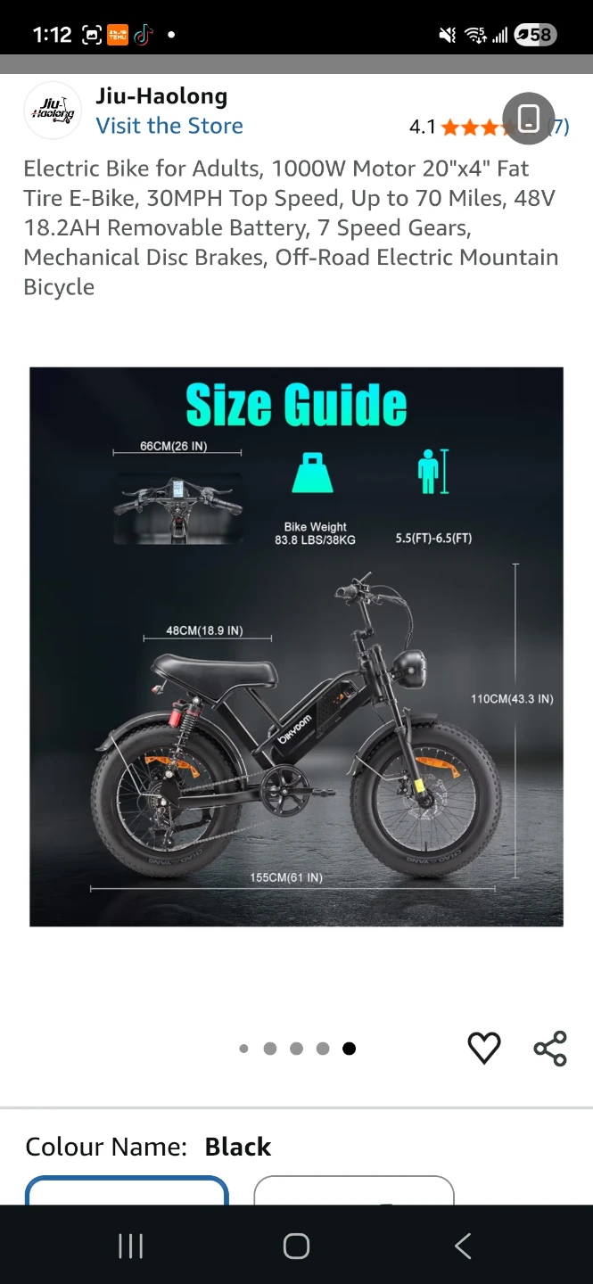 BIKYDOM Fat Tire Electric Bicycle - photo 4