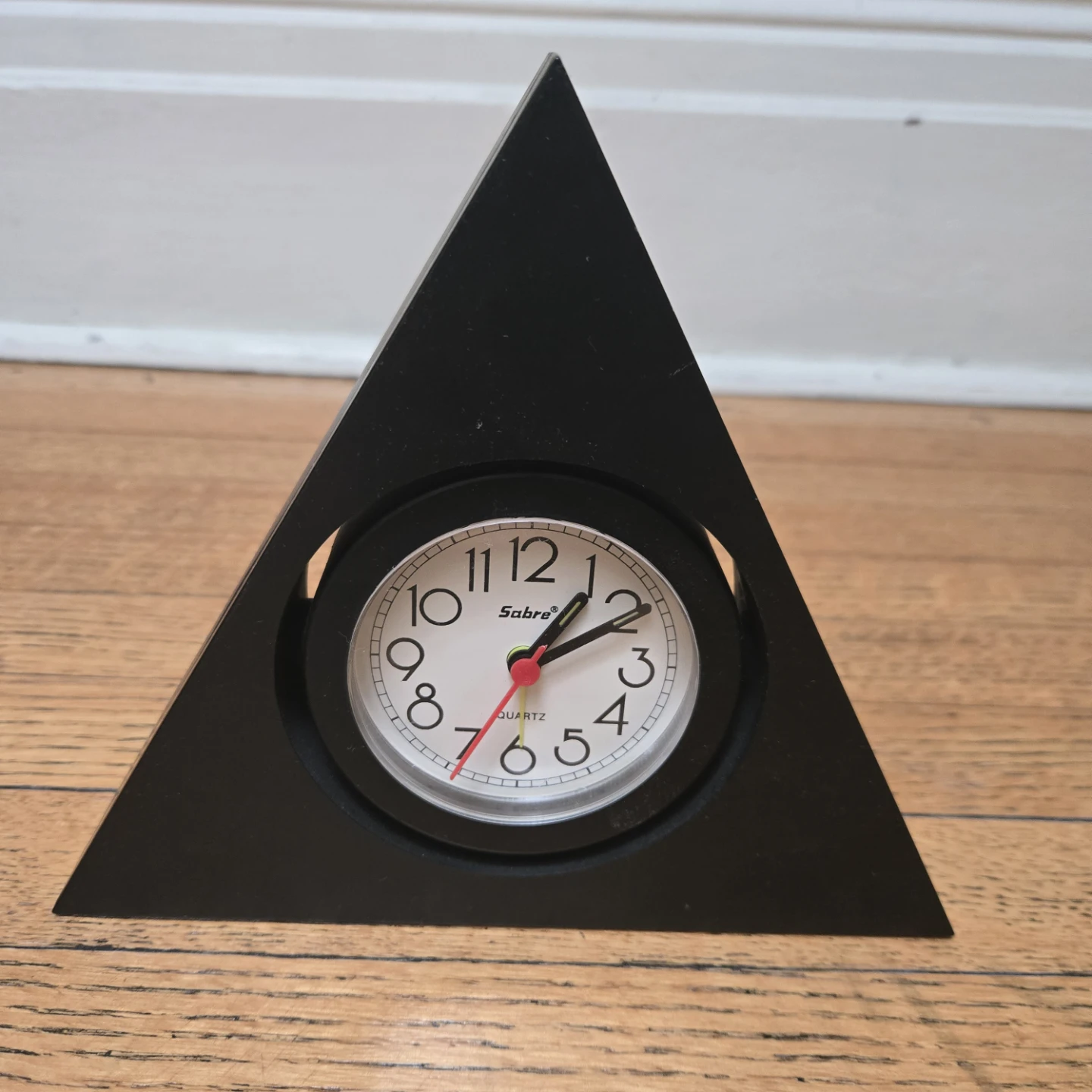 Sabre Triangle Alarm Clock - Black