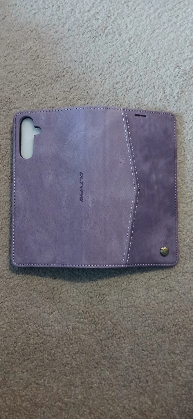 Purple wallet case for Samsung Galaxy A15