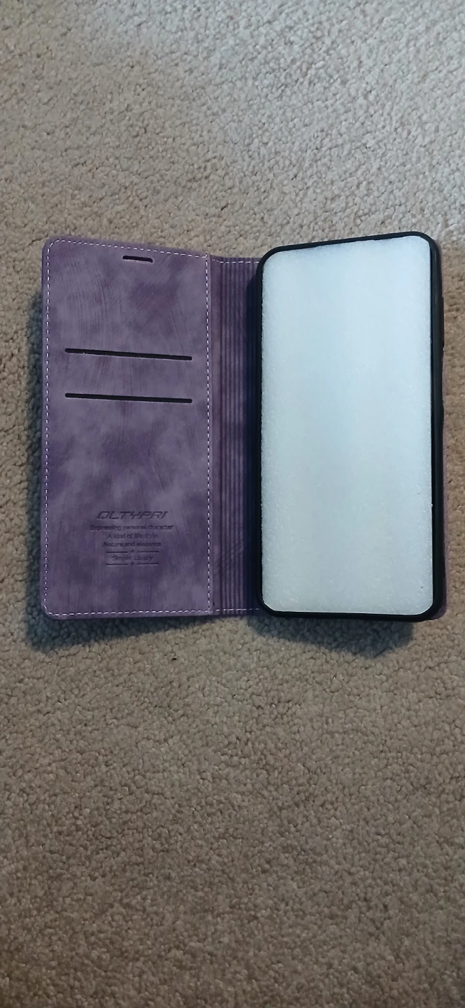 Purple wallet case for Samsung Galaxy A15 - photo 2