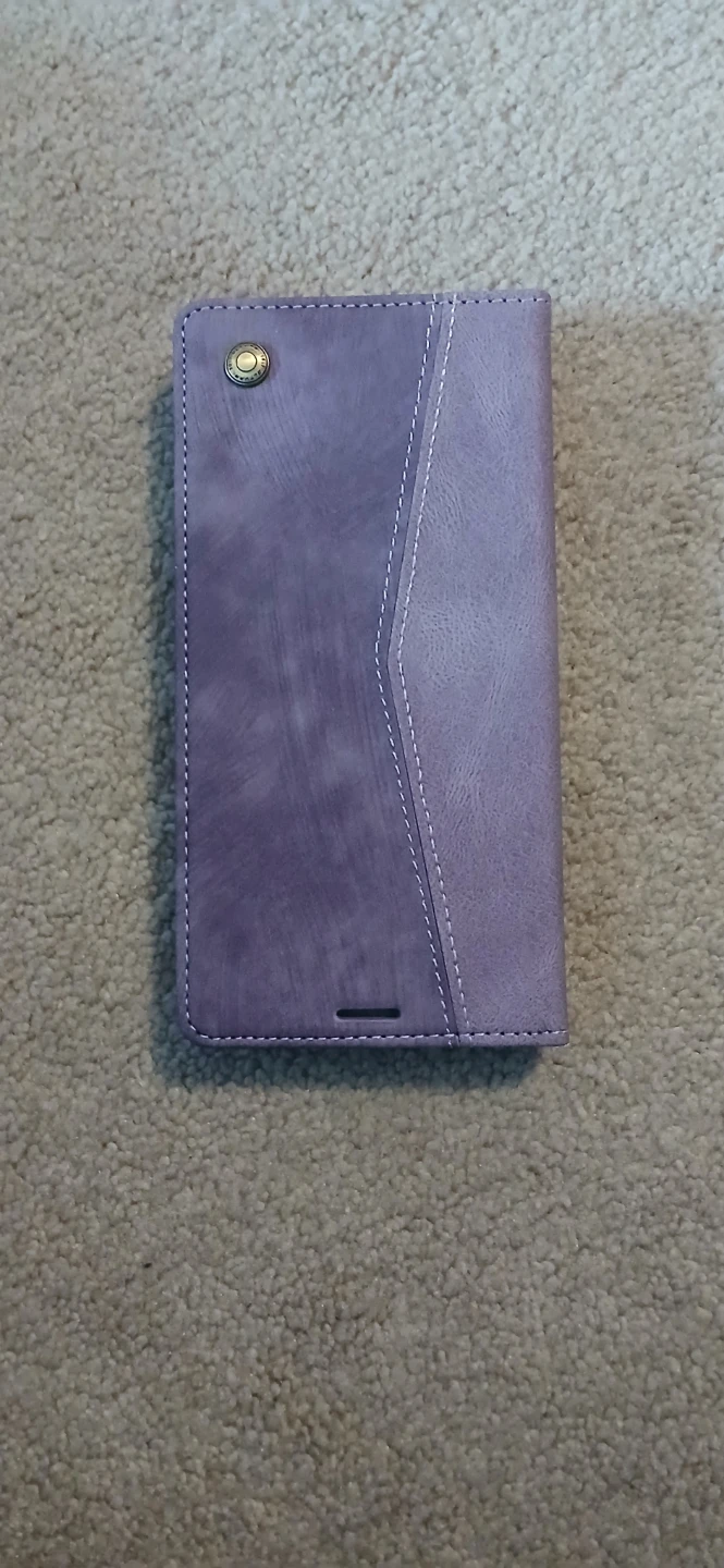 Purple wallet case for Samsung Galaxy A15 - photo 3