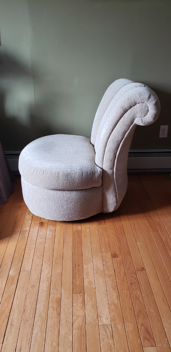 Channelback swivel accent Chair
