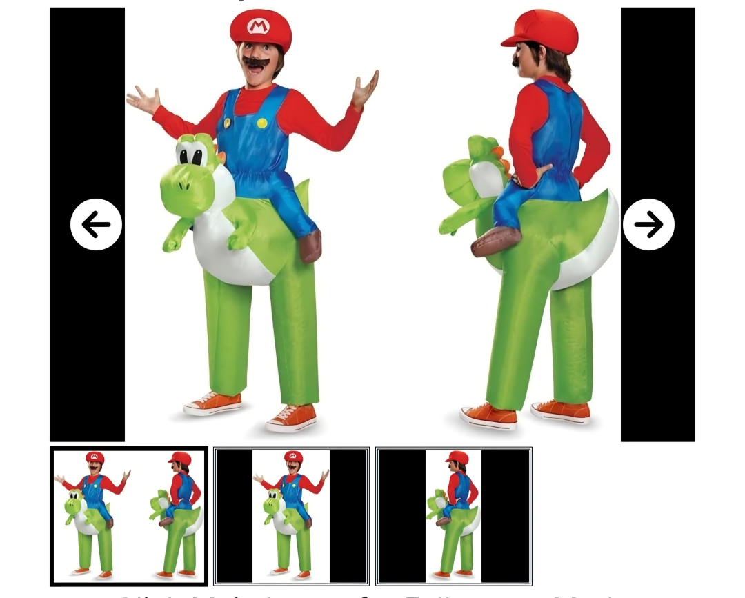 Inflatable Mario Riding Yoshi Costume