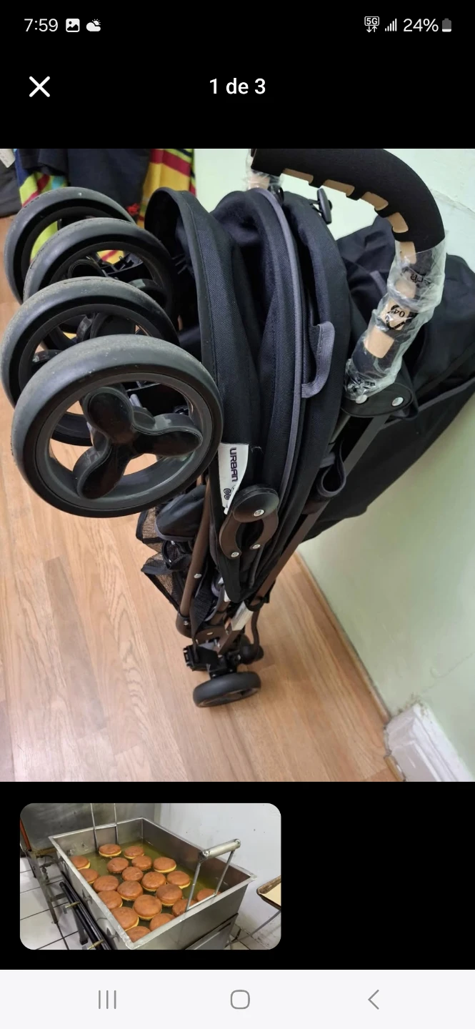 Black Urban Kangarou Stroller