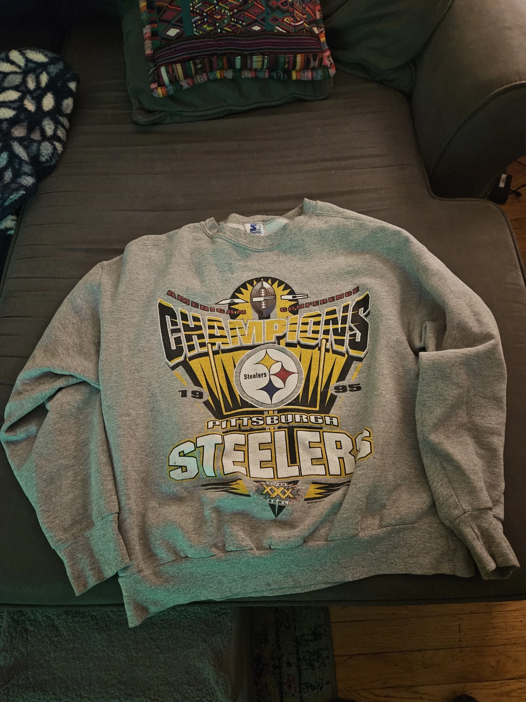 Starter Pittsburgh Steelers Sweatshirt Size L