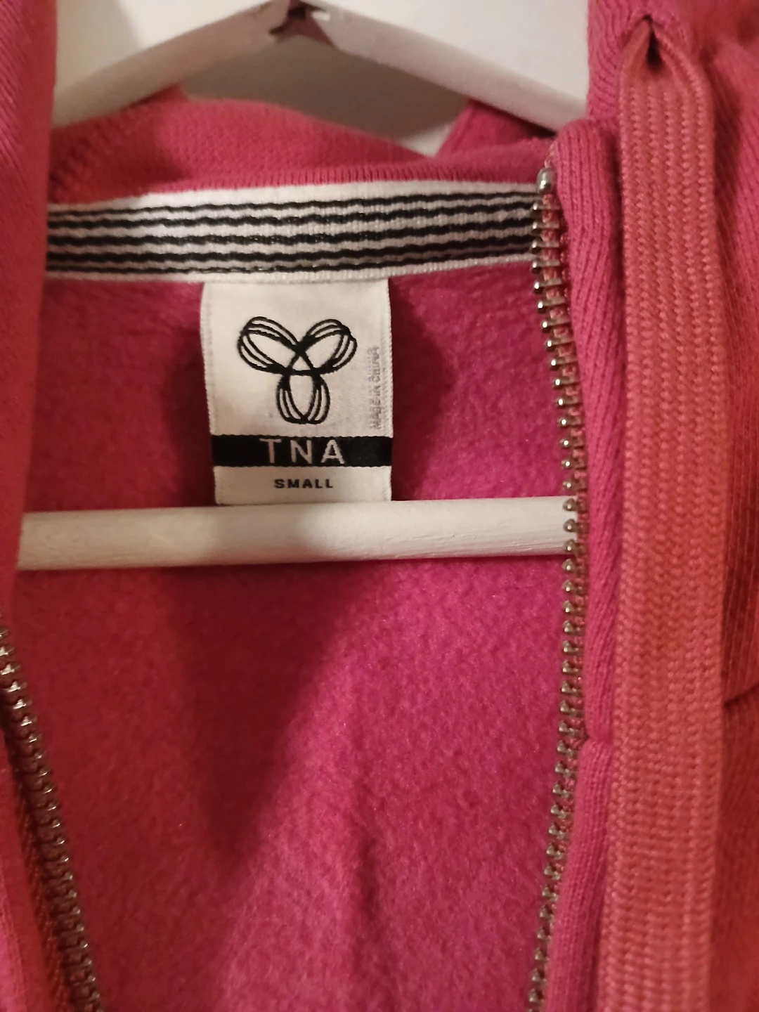 TNA Pink Zip-Up Hoodie - Size Small - photo 2