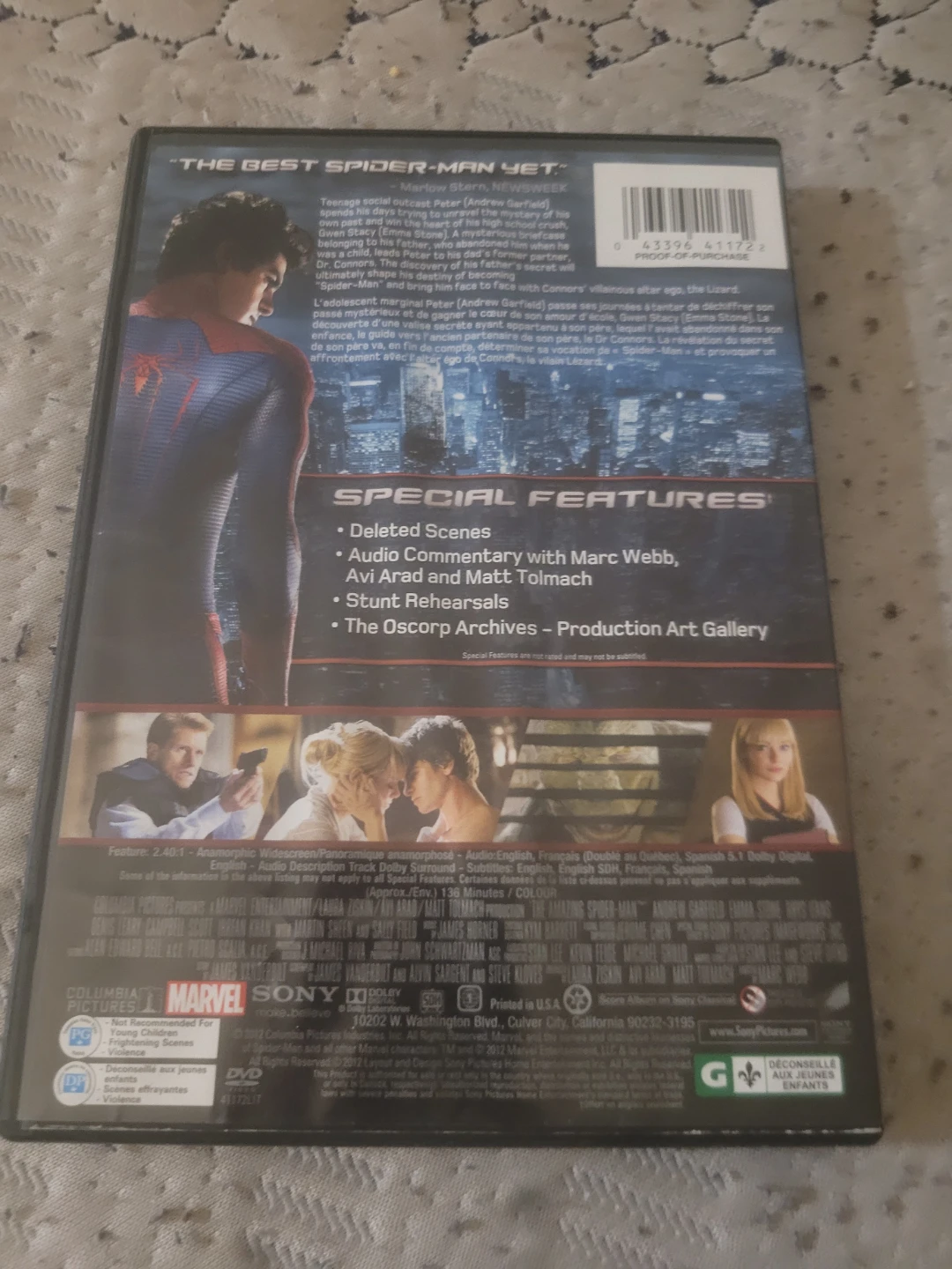 The Amazing Spider-Man DVD - photo 3