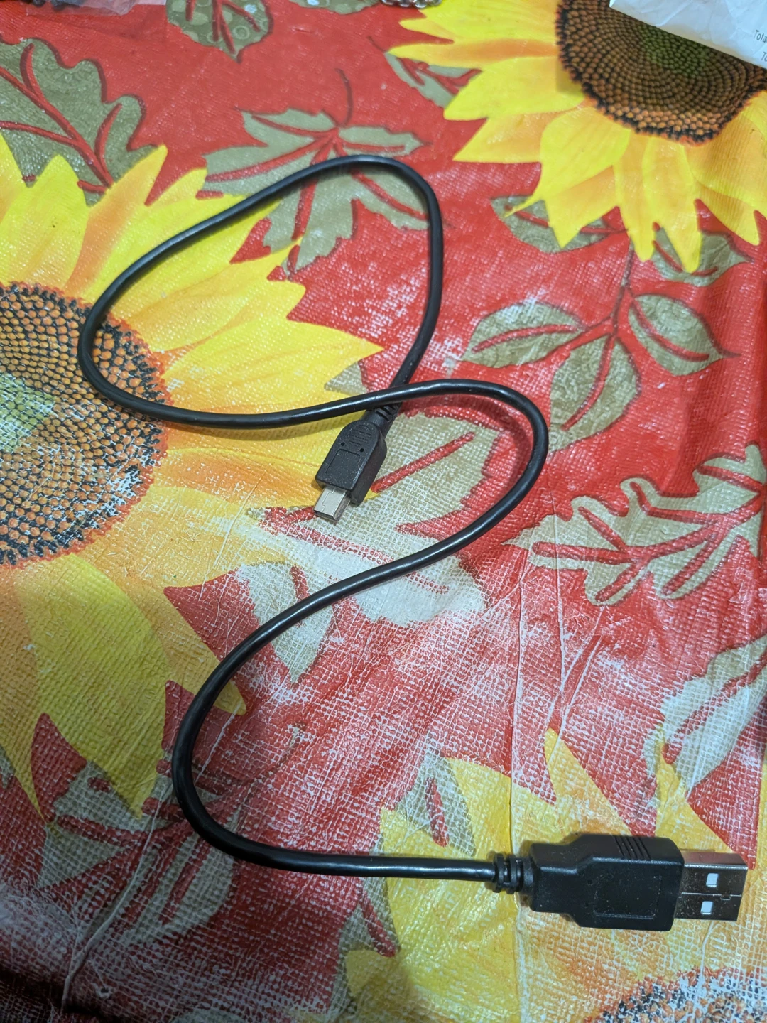 Black USB to Micro USB Charging Cable🥕