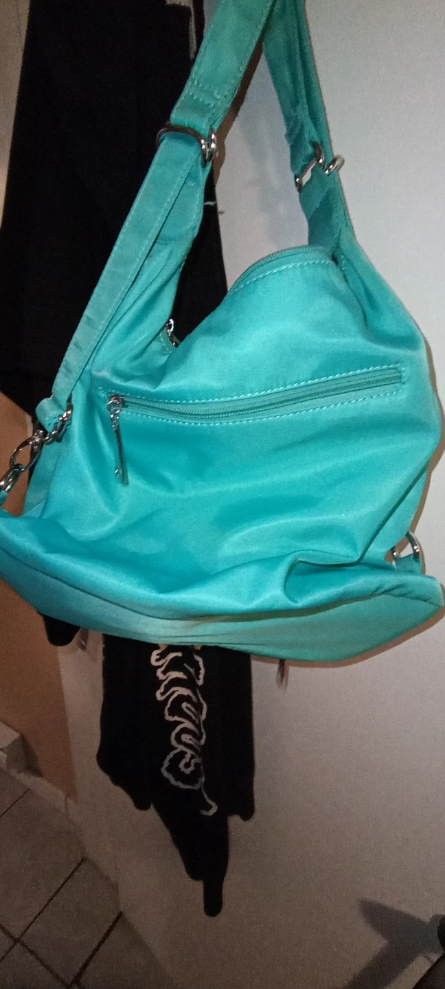 Turquoise Convertible Backpack Purse - photo 5