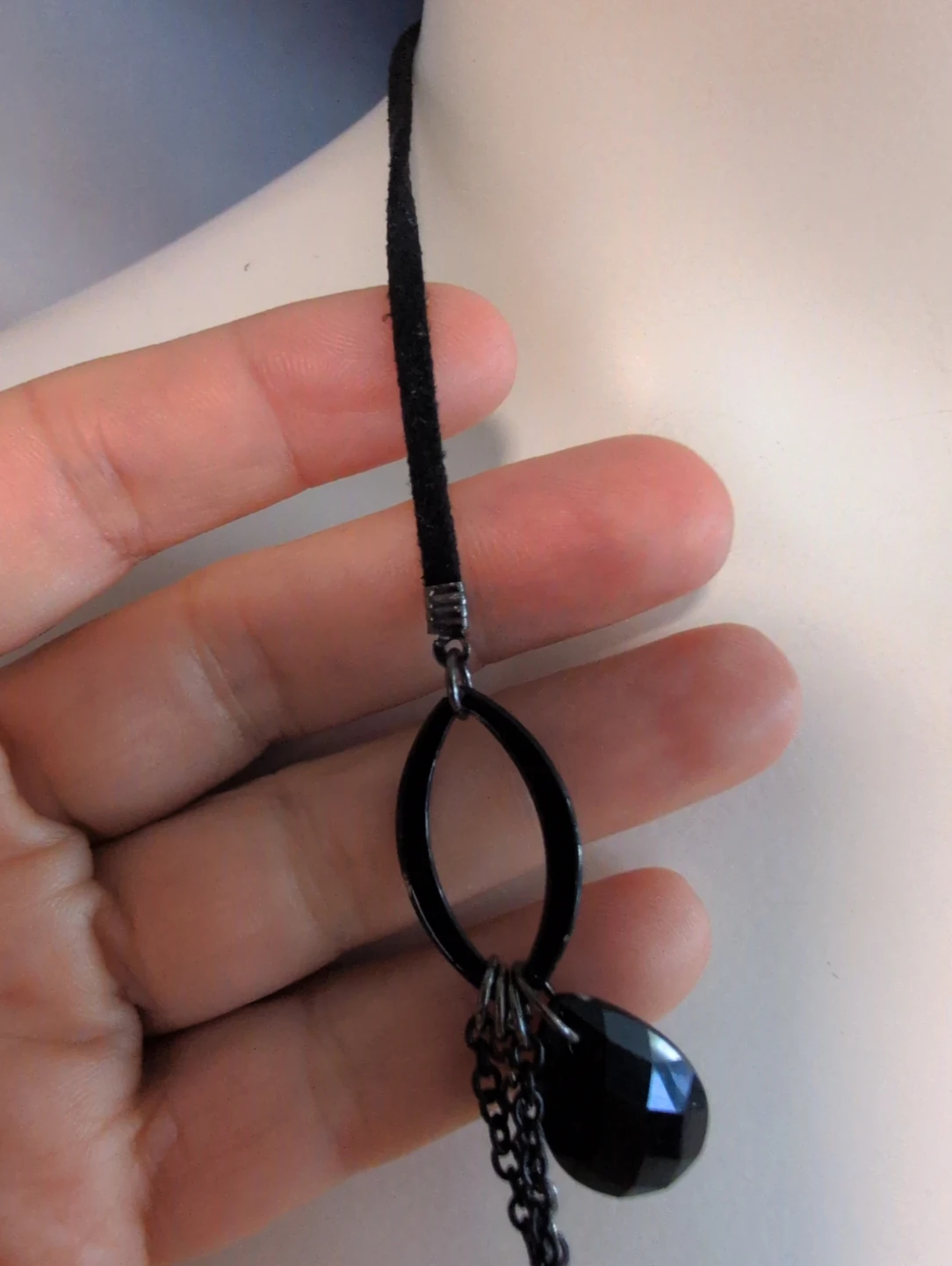 Black Layered Beaded Necklace - photo 3