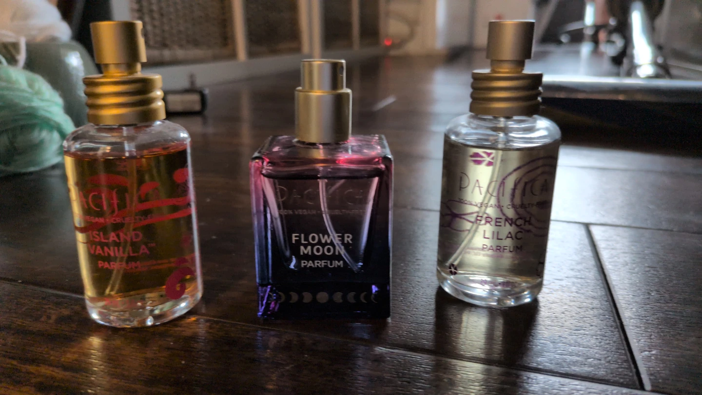 Pacifica Perfume Lot - Island Vanilla, Flower Moon, French Lilac