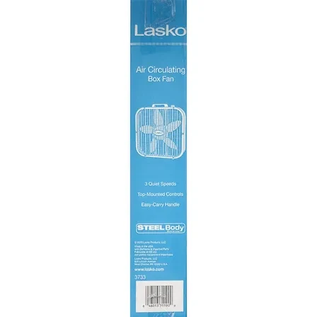 Lasko Air Circulating Box Fan White - photo 2