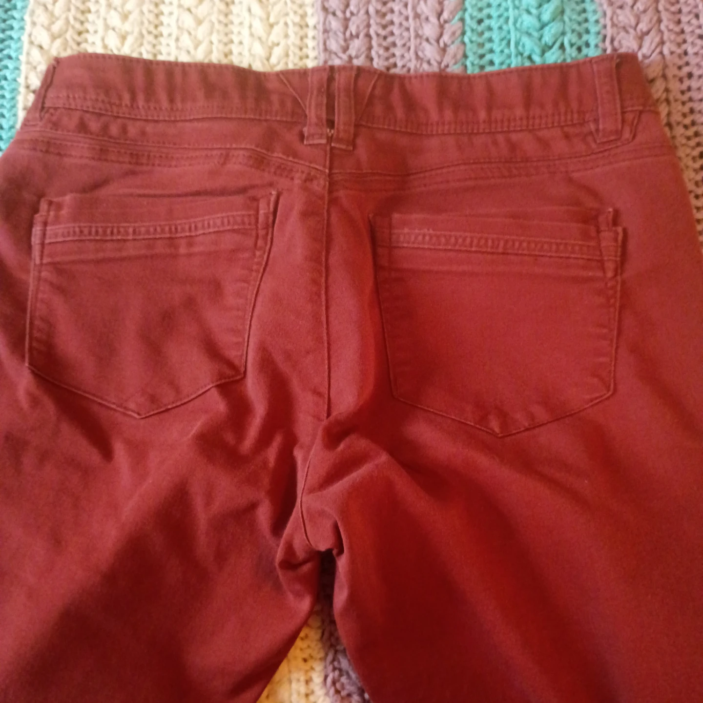 Democracy Women's Jeans Burgundy Size 10, and Monteau top - photo 5