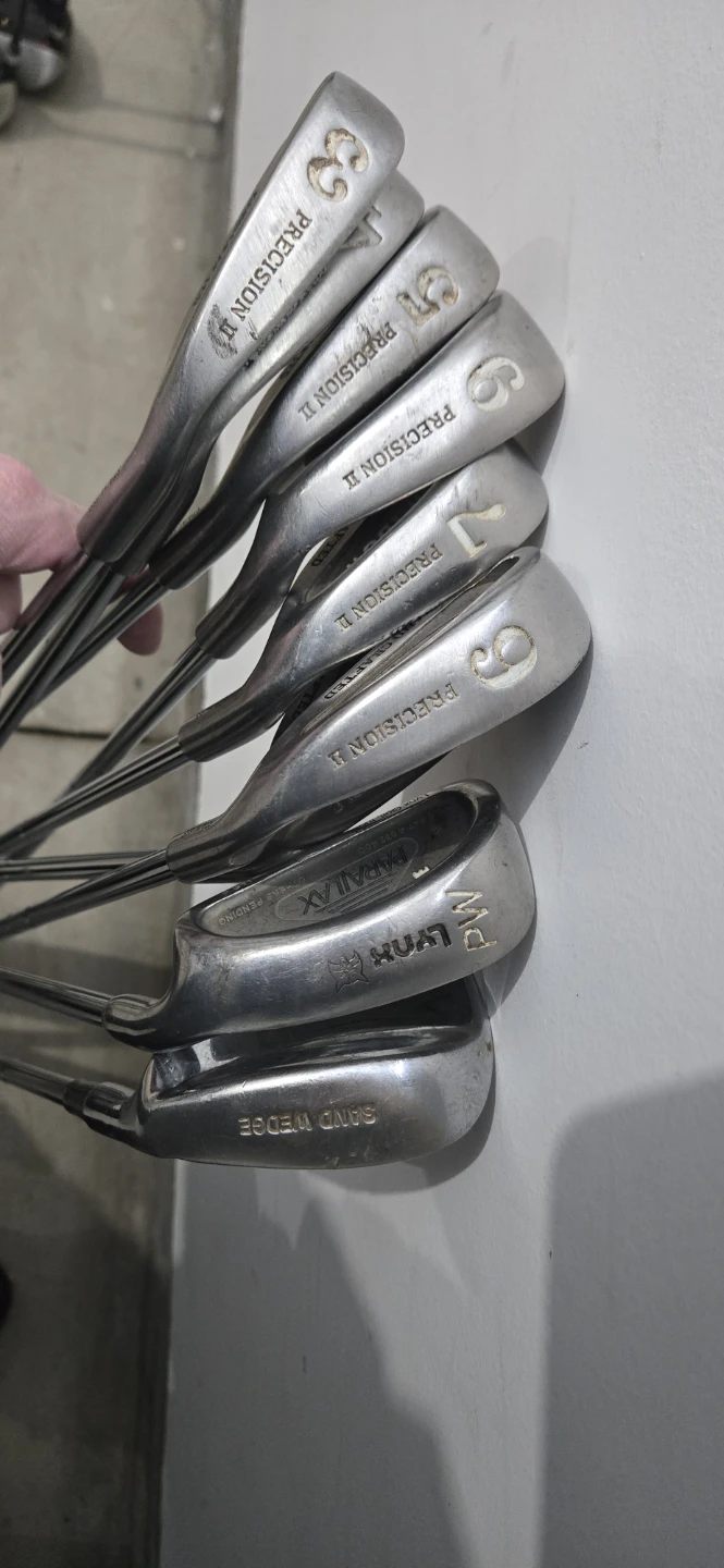 Set of 7 Golf Irons - Precision II, Shadow, Lynx, Parallax