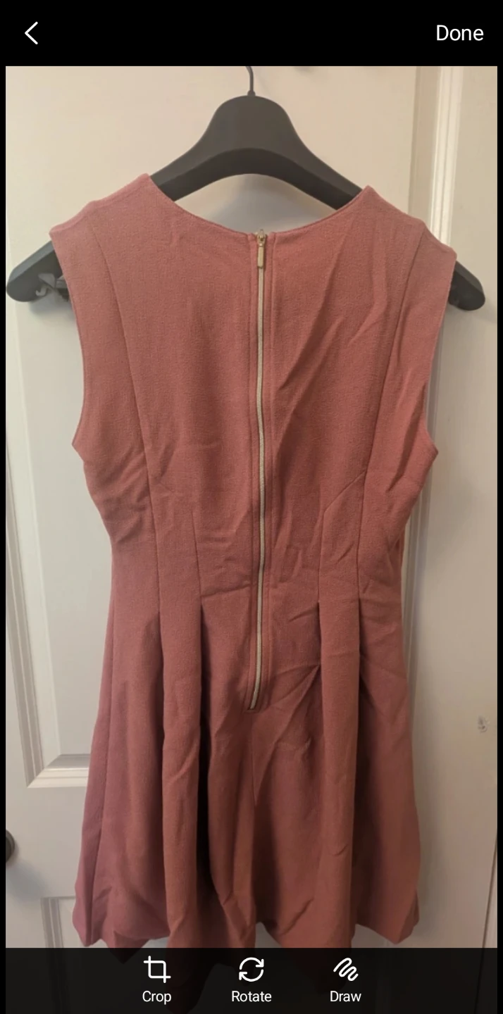 Salmon Pink Polyester Blend dress - photo 2