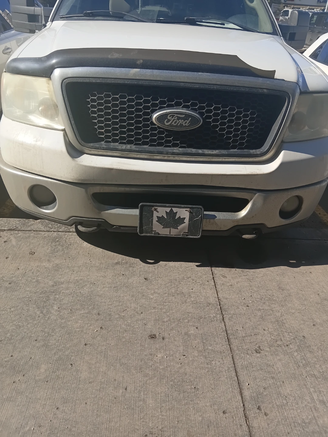 White Ford F-150 Pickup Truck