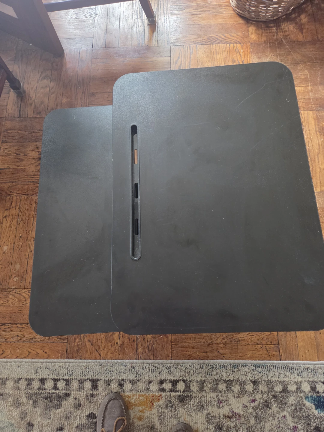 Black Adjustable Standing Desk Converter - photo 2