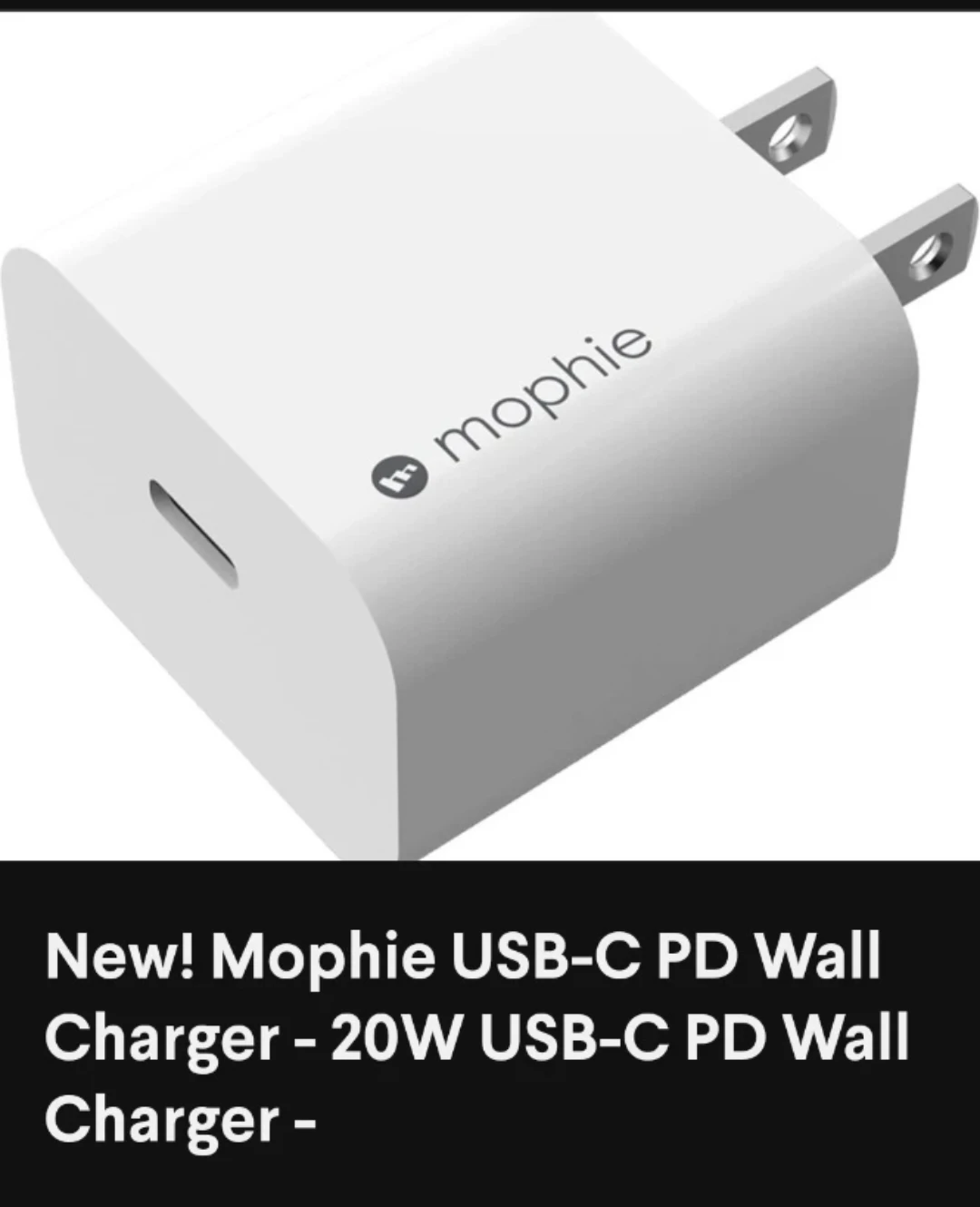 Mophie 20W USB-C PD Wall Charger 🧡 - photo 2