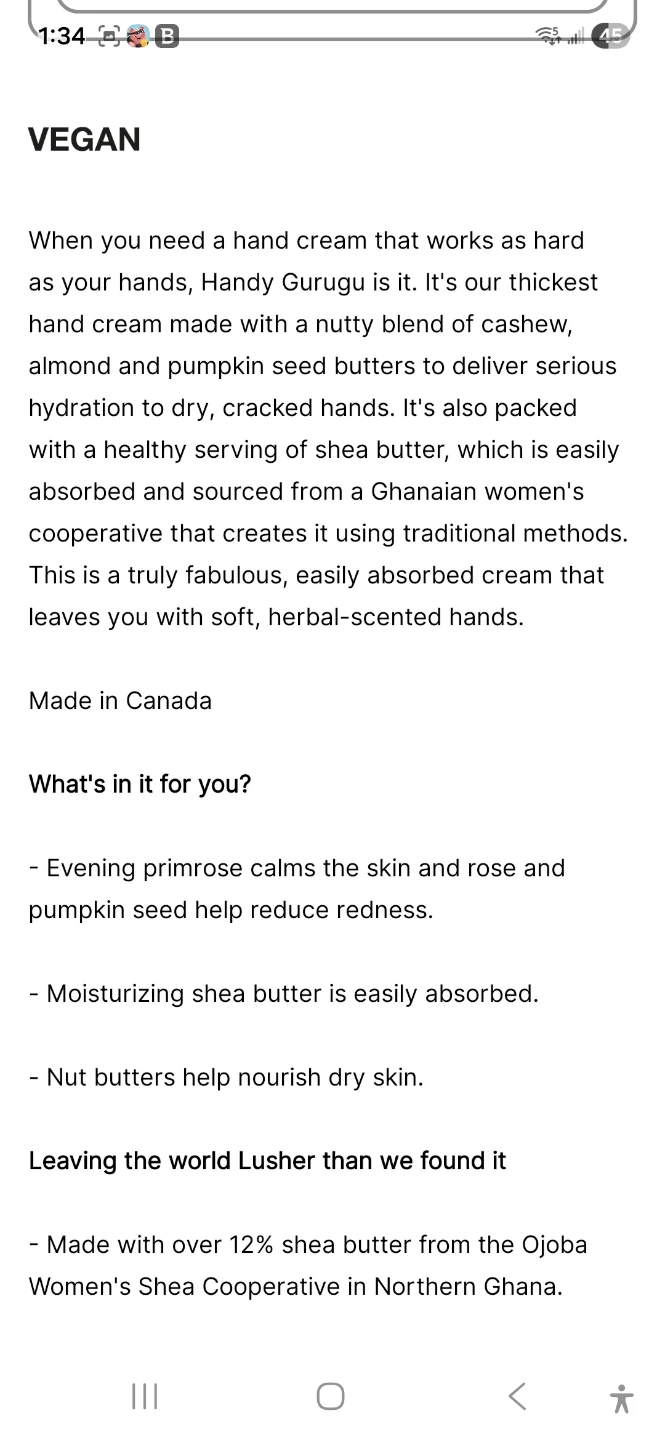 LUSH Handy Gurugu Hand Cream - 100g - photo 2