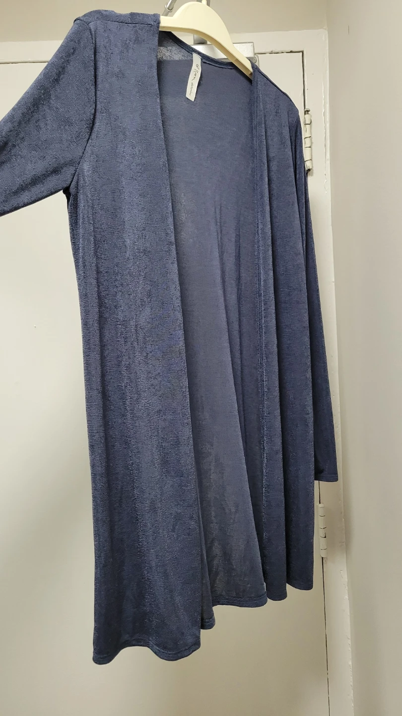 Blue Open Front Cardigan - photo 2