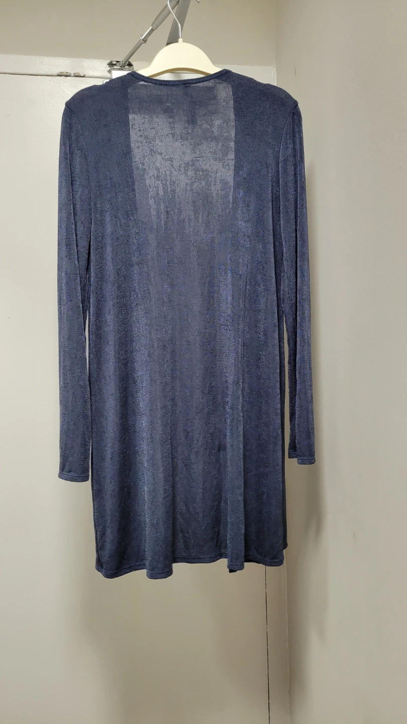 Blue Open Front Cardigan - photo 4
