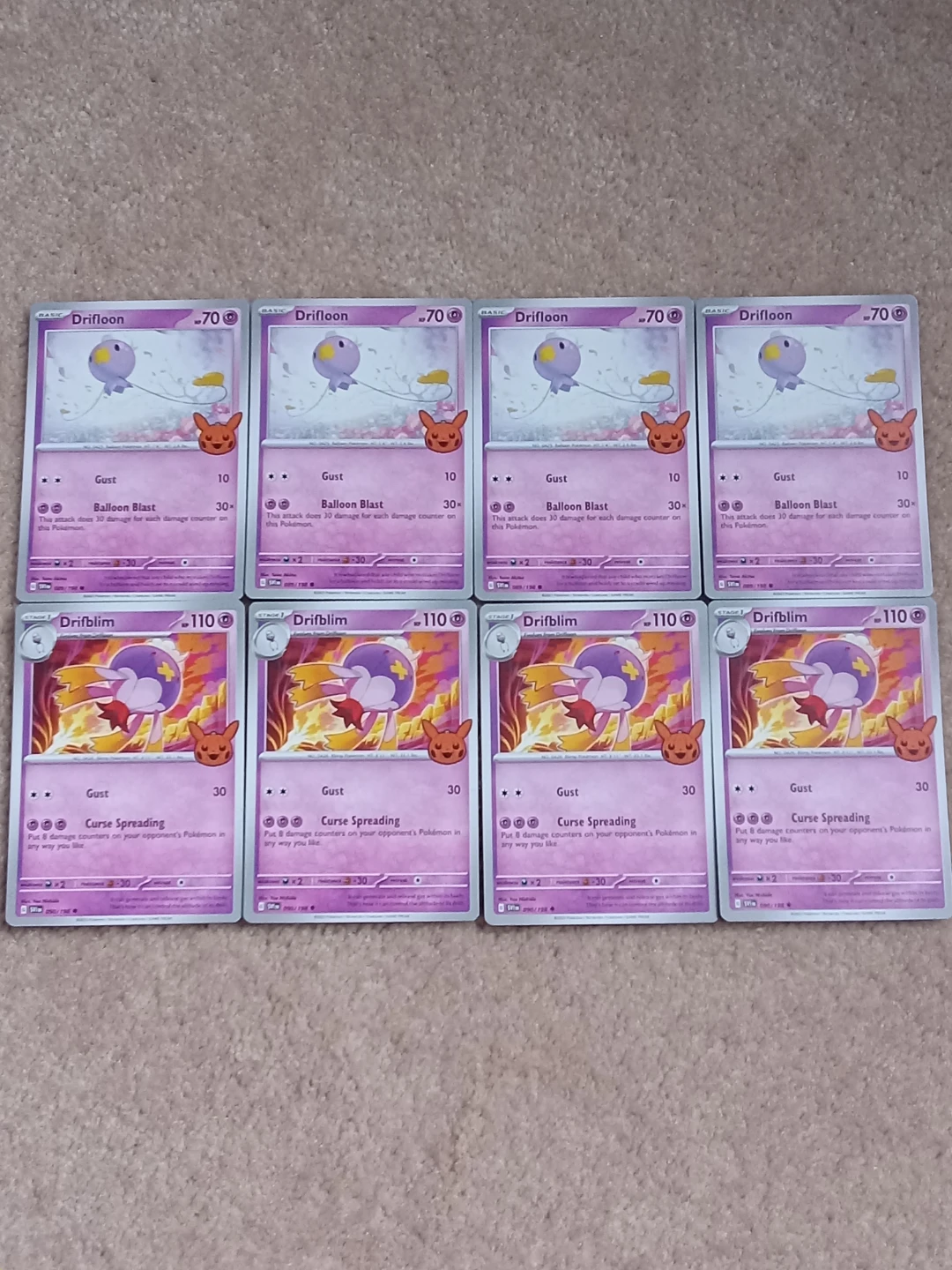 Pokemon TCG Cards - Drifloon and Drifblim Playset