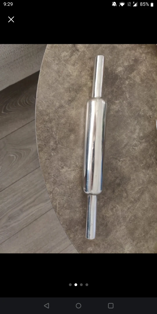 Stainless Steel Rolling Pin with Stand - photo 2