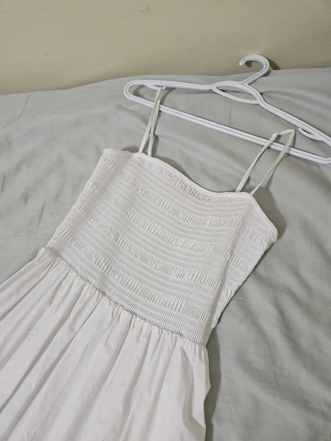 Oak & Fort White Smocked Sundress - Size S - photo 2