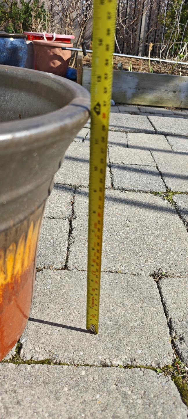 Large Ceramic Planter Pot - Orange Glaze - photo 3