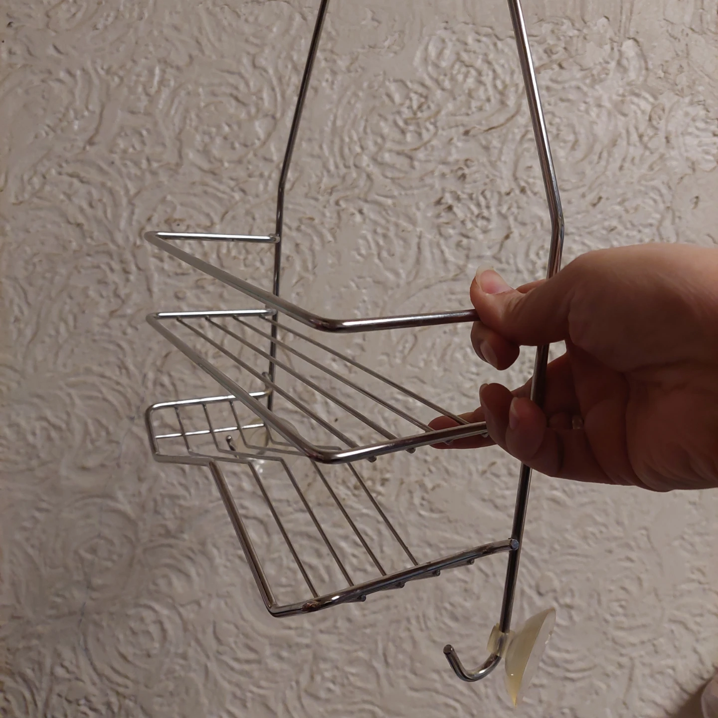 🧡 Two-Tiered Metal Shower Caddy - photo 2