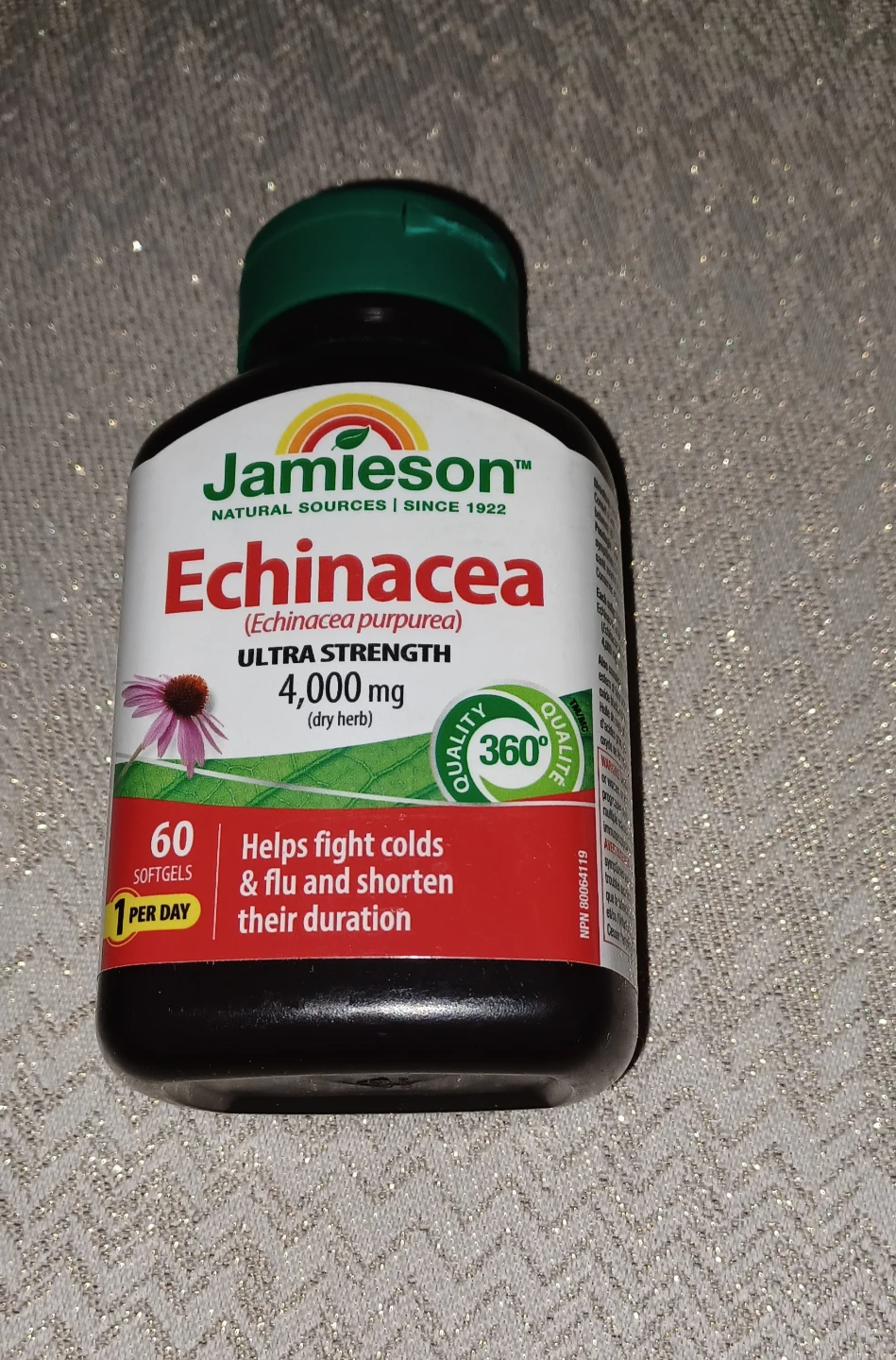 Jamieson Echinacea Ultra Strength 4000mg Softgels 60 Count