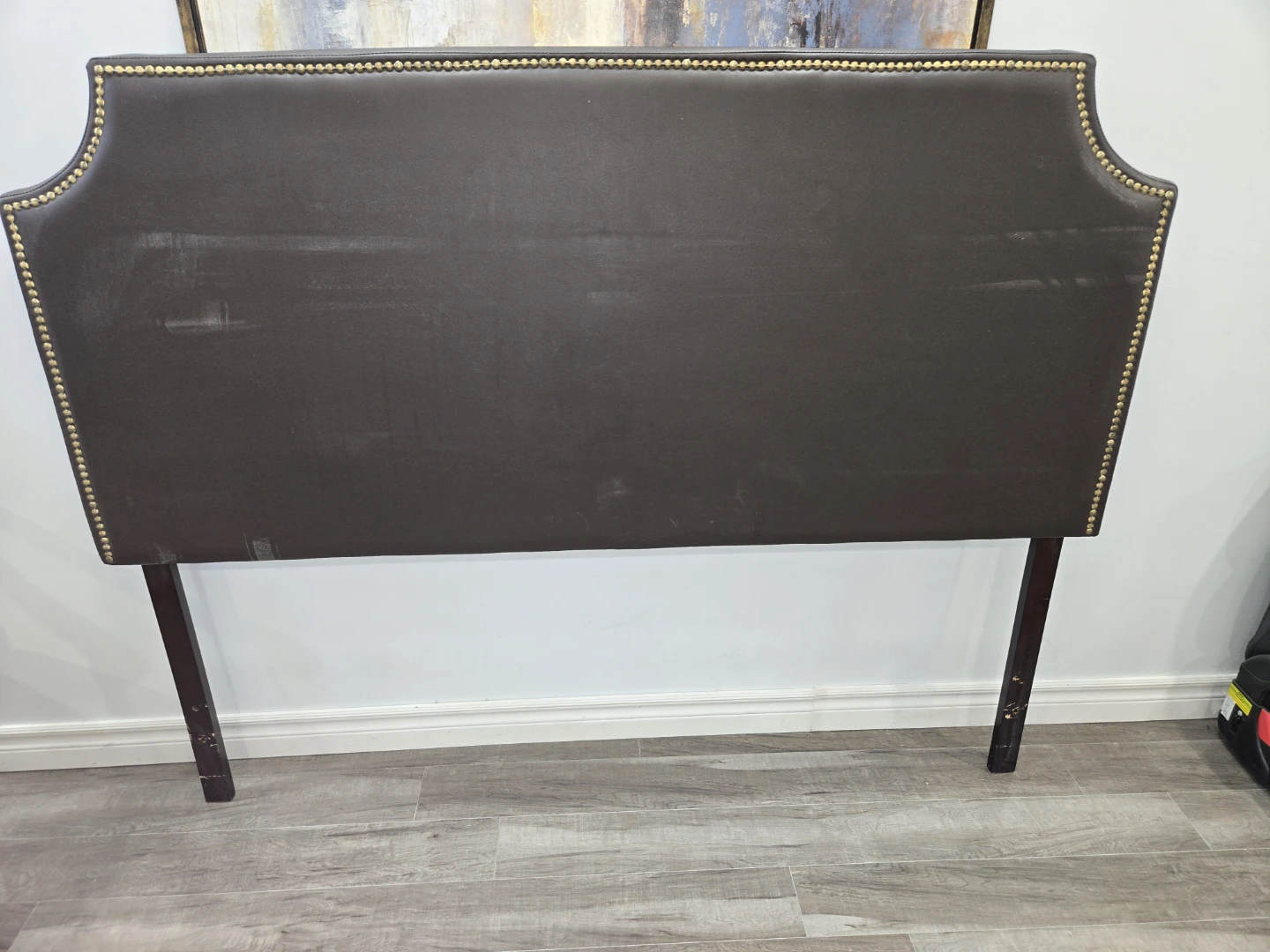 Dark Brown Tufted Headboard