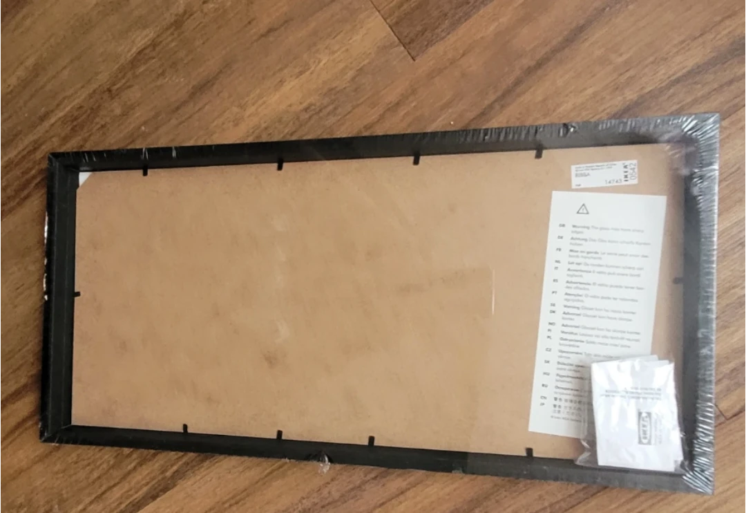 IKEA RIBBA Black Triptych Photo Frame - photo 2