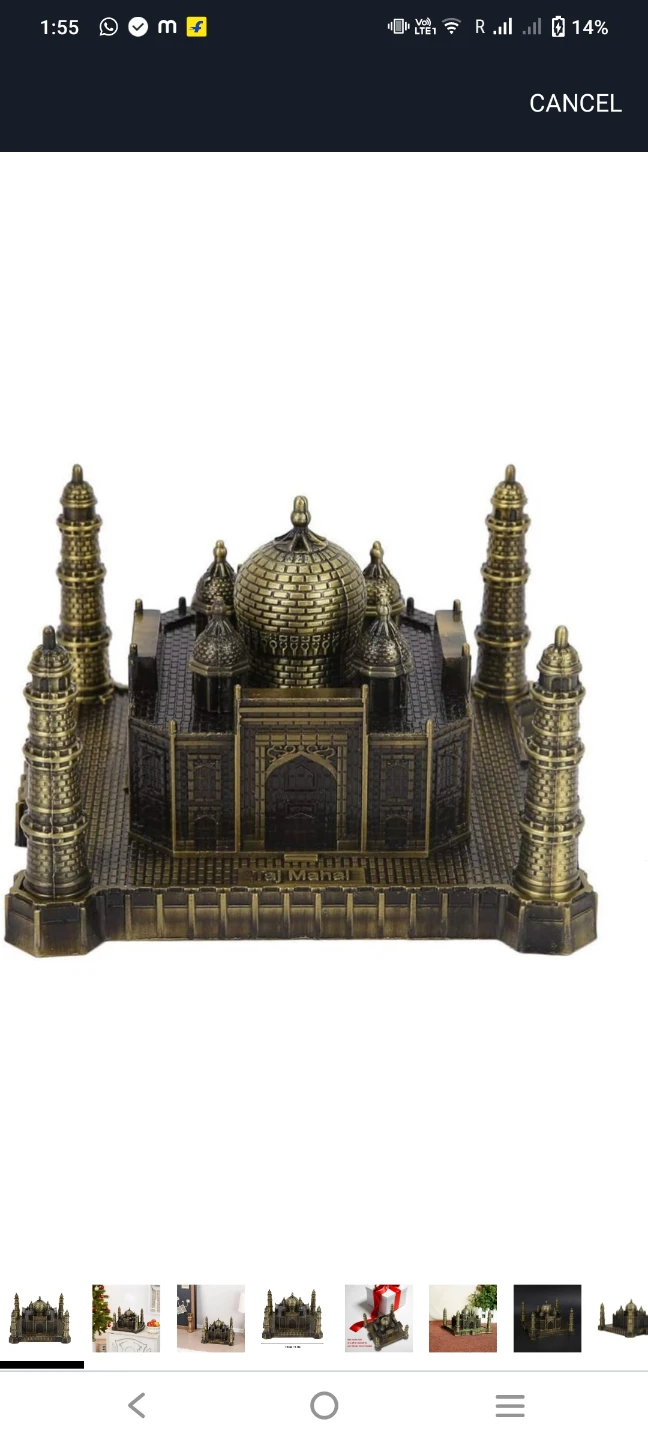 Taj Mahal Miniature Model Souvenir