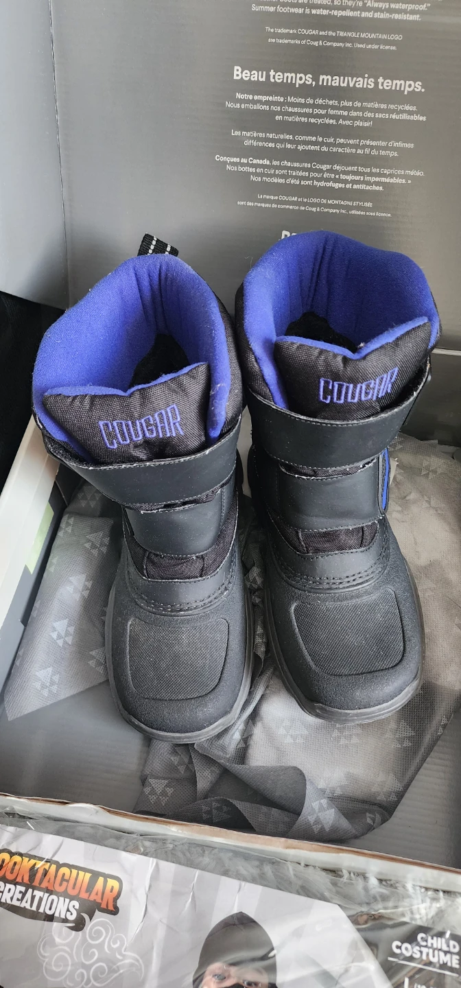 Cougar Black Waterproof Winter Boots