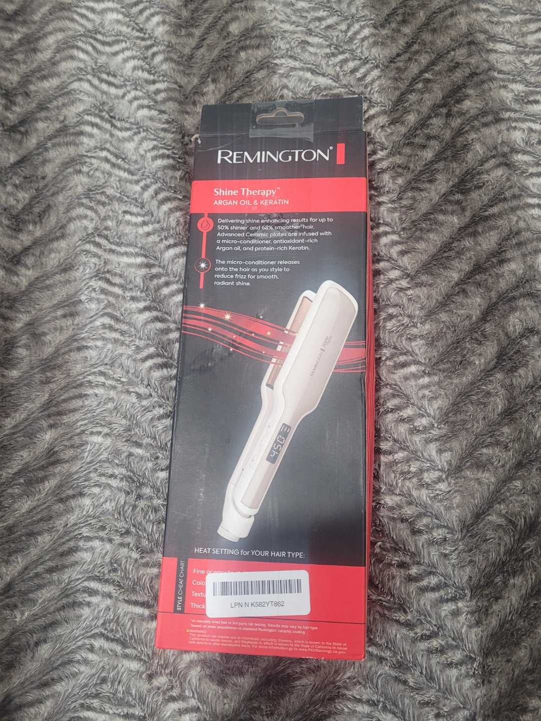 Remington Shine Therapy Flat Iron - Argan Oil & Keratin
