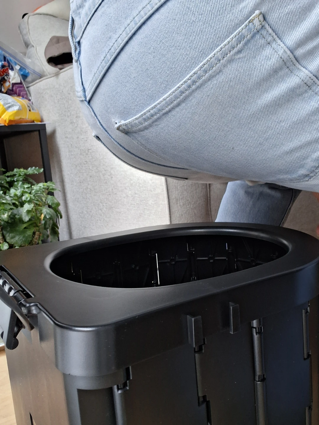 Foldable Convertable Stool Toilet Waste Bin RV, Car, Camping - photo 5