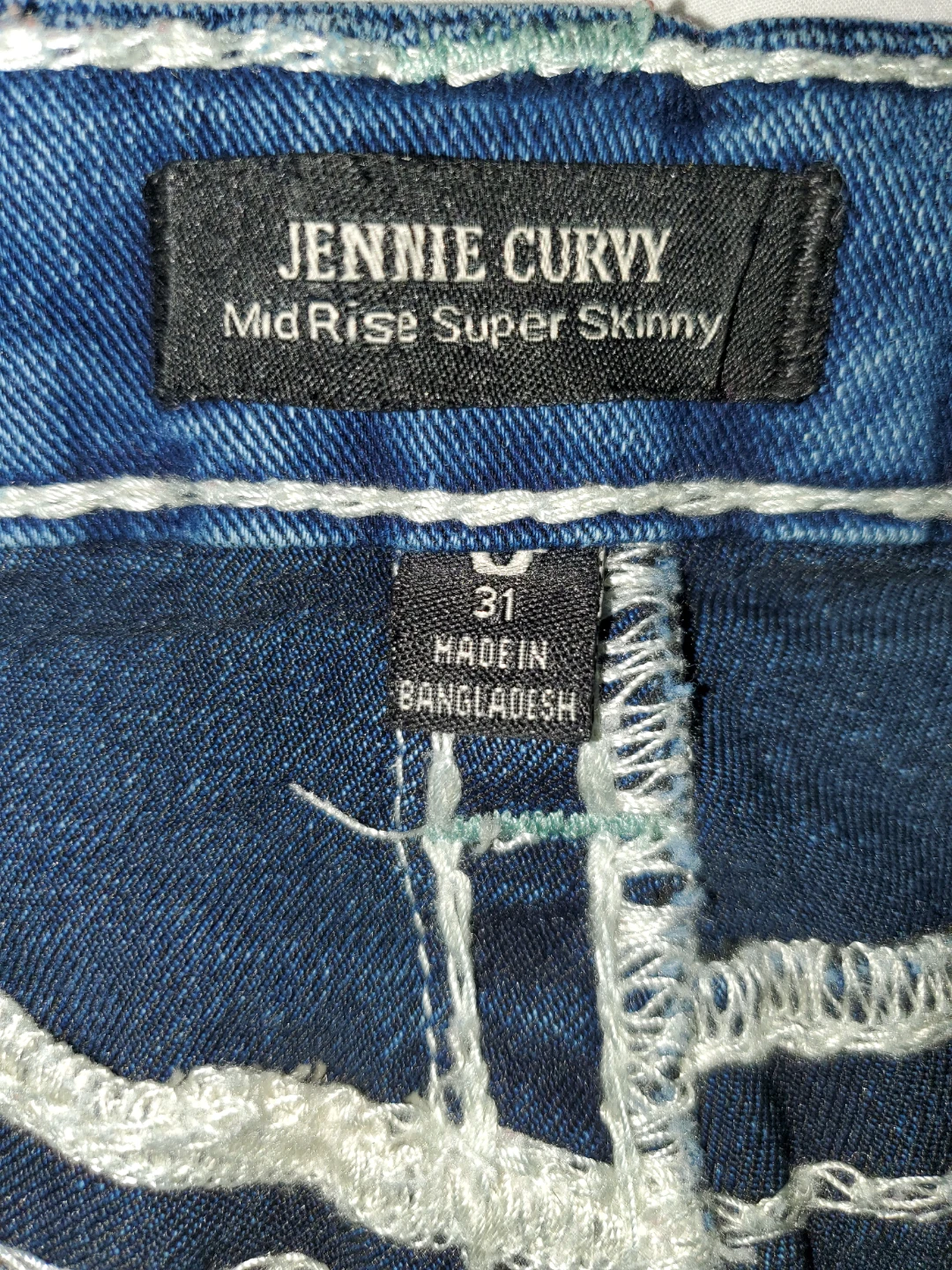 True Religion Jennie Curvy Mid Rise Super Skinny Jeans Size 31 - photo 4