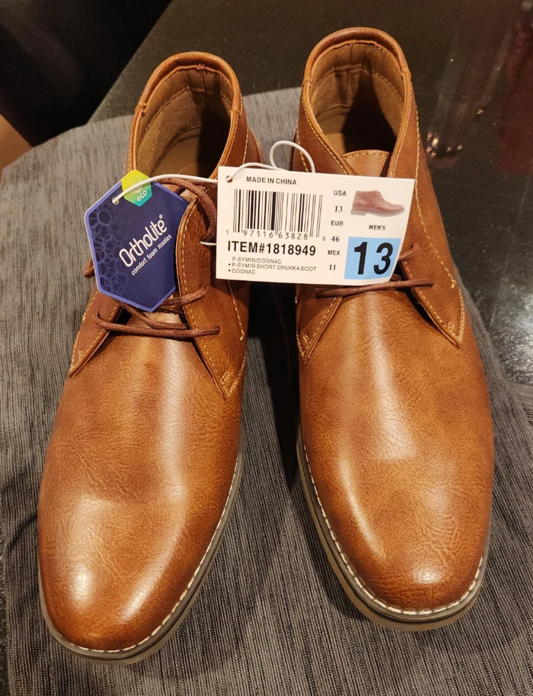 Steve Madden Men's Cognac Chukka Boots Size 13