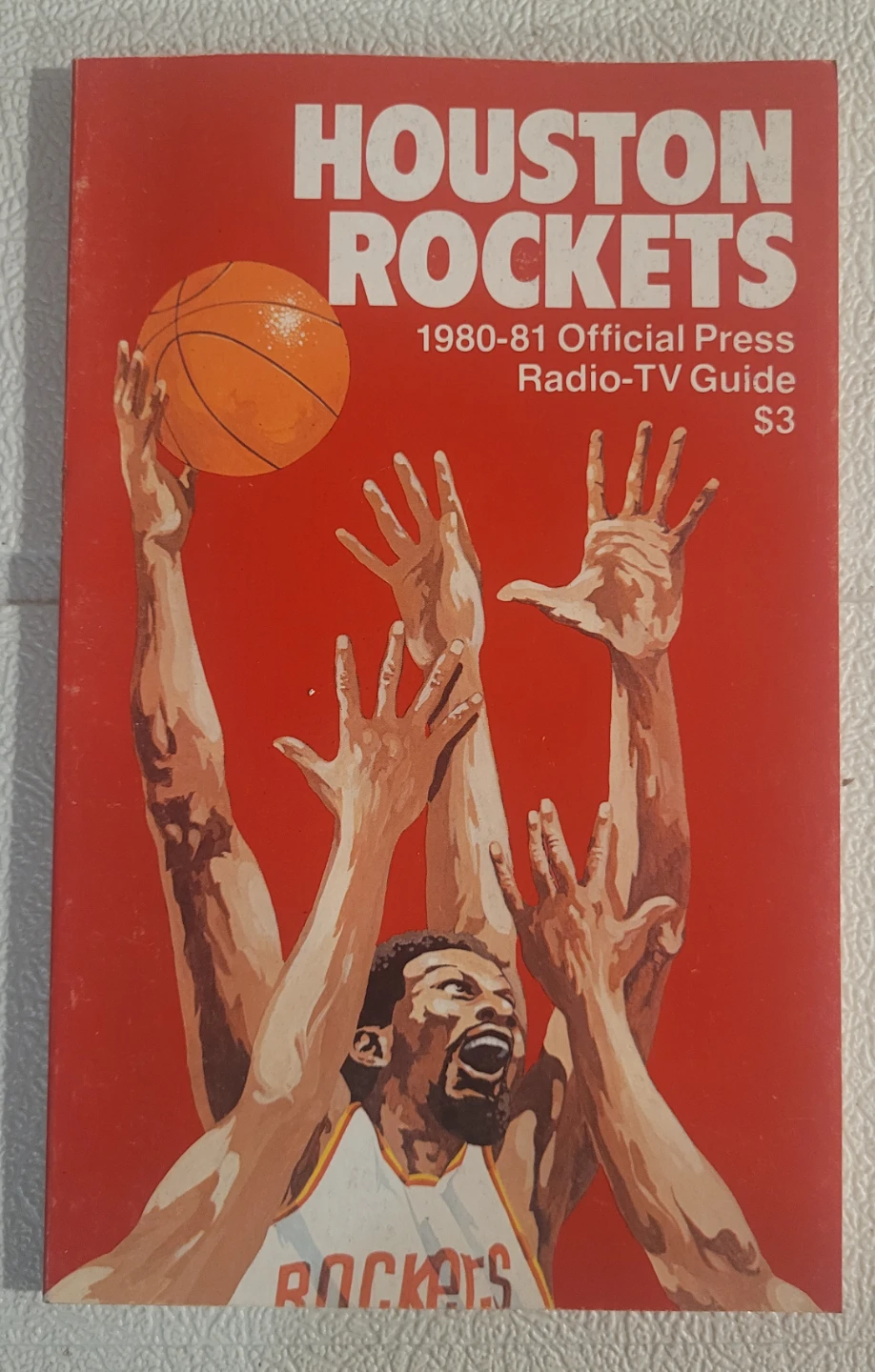 Houston Rockets 1980-81 NBA Official Press Radio-TV Guide