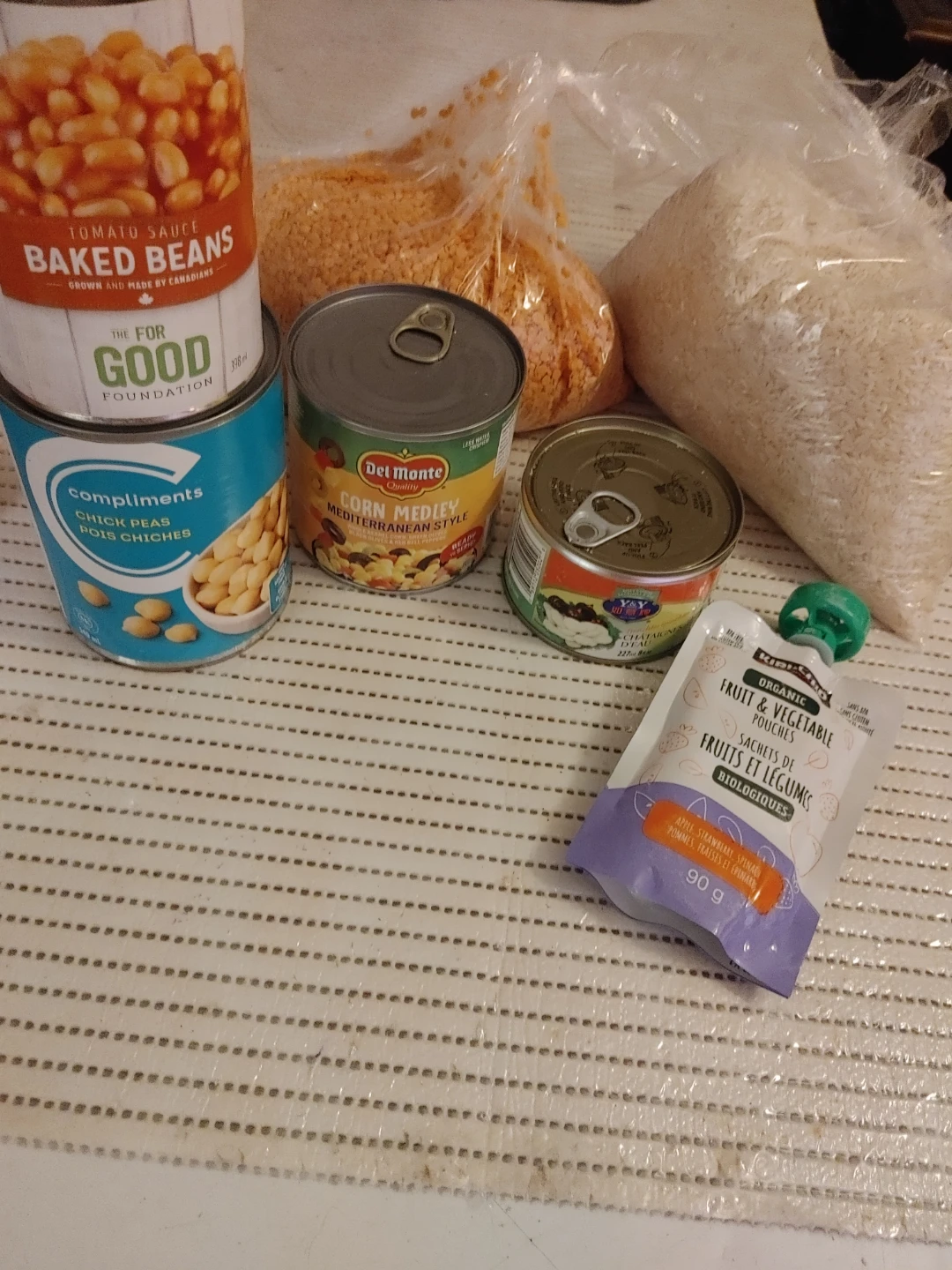 Assorted Canned Goods and Dry Goods